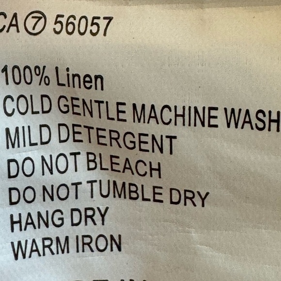 Petal & Pup 100% Linen Tiered Tie Strap Mini Dress Beige size 2 - Picture 7 of 10